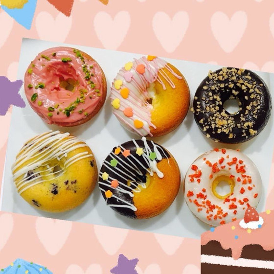焼きドーナツ🍩を焼いて可愛くデコ