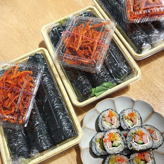 節分にキムパッを食べよう〜♡