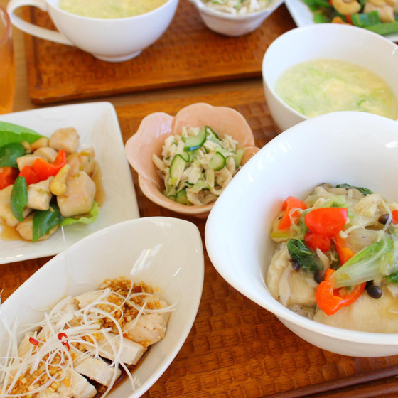 鶏むね肉の万能調理！おうち中華ランチ