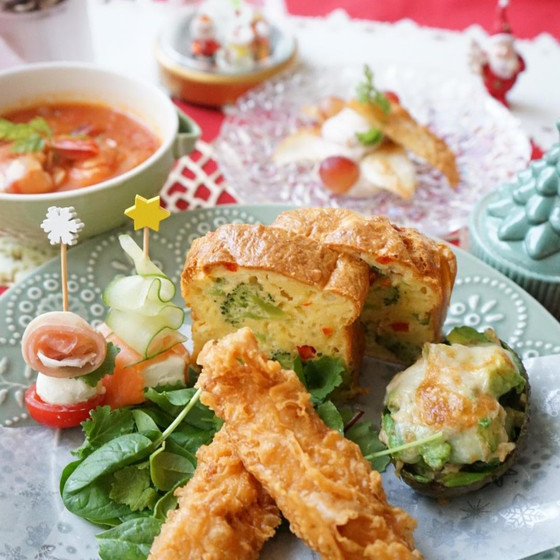 【クリスマスメニュー】フライドチキンと簡単ブイヤベースなど