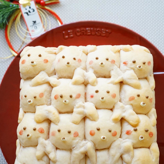 うさぎのちぎりパン