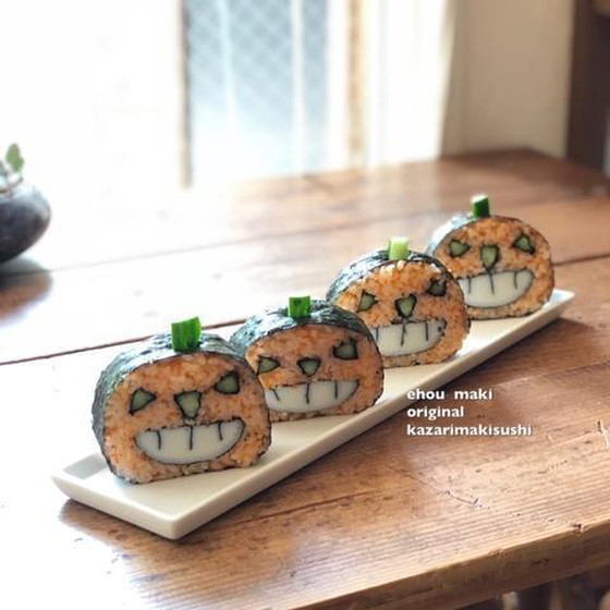 大人気！ハロウィン巻き寿司レッスン