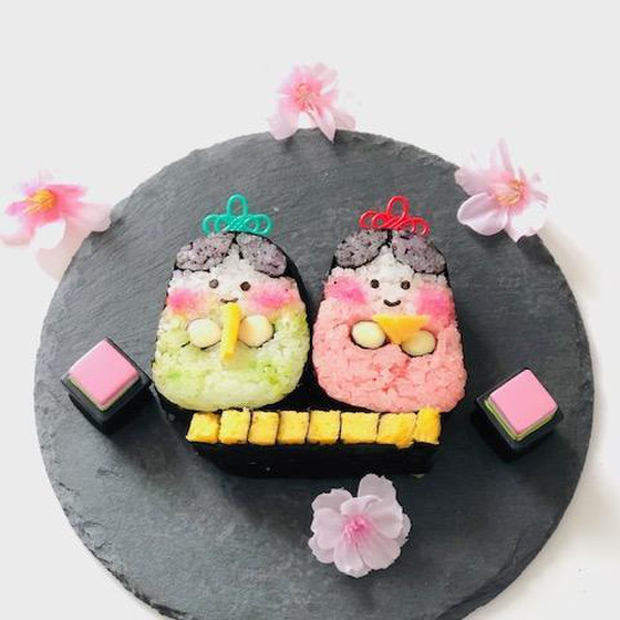 おひな祭りレッスン！簡単！お雛様の巻き寿司づくり
