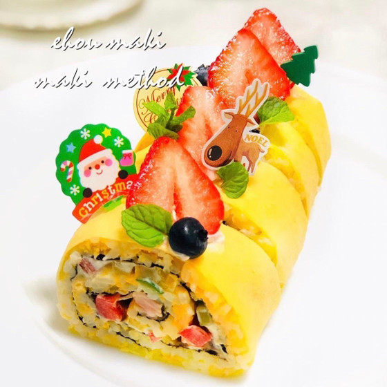 Ｘｍａｓ限定レッスン！洋風感覚のお寿司！ロールケーキ寿司♡