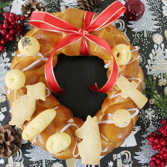 クリスマスリースパン