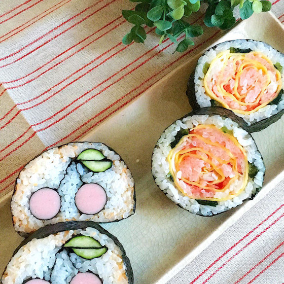 飾り巻き寿司レッスン「バラの花＆さくらんぼ」