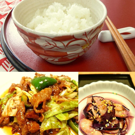 【Aメニュー】新米レッスン♪ごはんが進む回鍋肉＆ごはんのお供