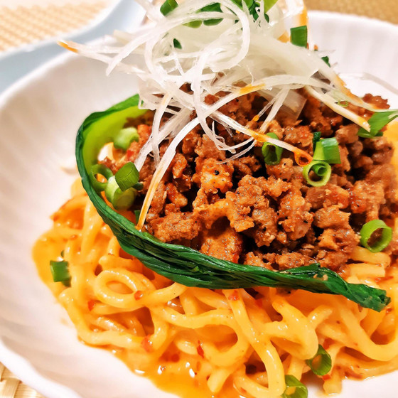 【A】夏中華♪汁あり汁無し&辛さ選べる【担々麺】　杏仁豆腐も