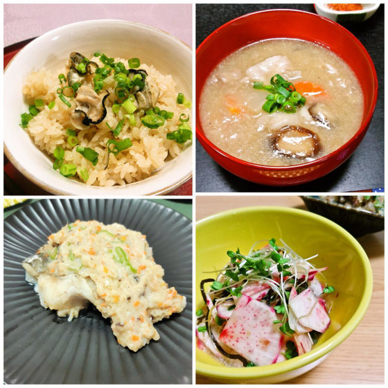 【A】和食の基礎レッスン☆牡蠣めしや魚料理、VDスイーツも