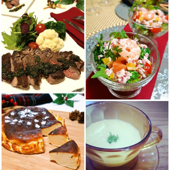 クリスマス特別メニュー☆お家で作れるXmasコースメニュー♪