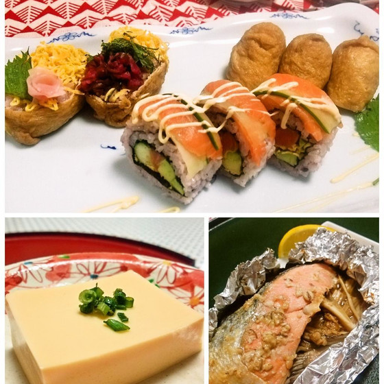 【B】すし酢の合わせ方、酢飯の作り方をマスターする！彩りいなり寿司＆カリフォルニアロールレッスン♪