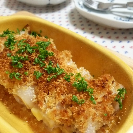 豚巻ききのこのパン粉焼き
