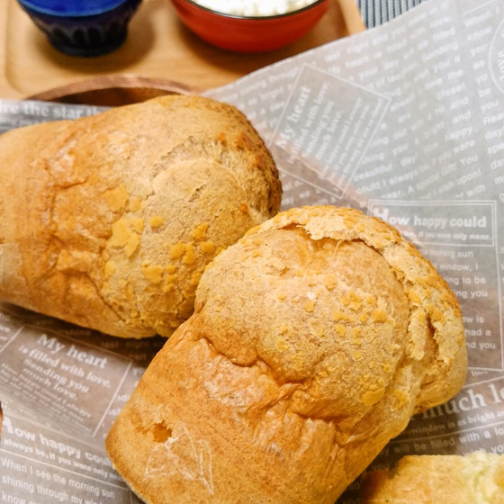 混ぜて焼くだけ！発酵もさせないので手軽に作れます。