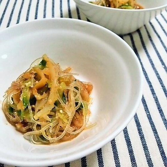 さっぱりとした中華クラゲの酢の物