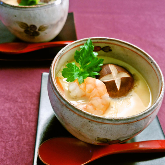 お家でもできる茶碗蒸し。蒸し器不要です。