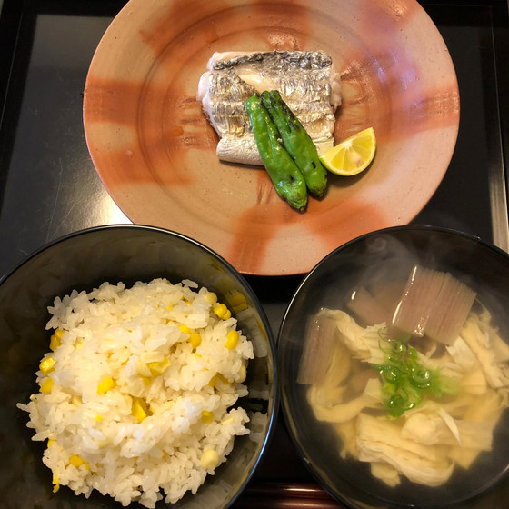 葉月の懐石料理