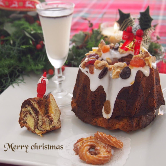 クリスマス　ケーキ　クグロフ