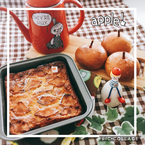りんごパン、りんごプディング