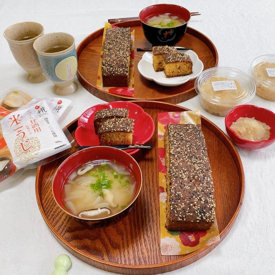 おから味噌作りと味噌ケーキ