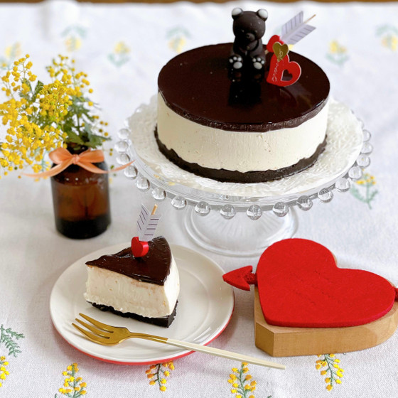 チョコレートレアチーズケーキ