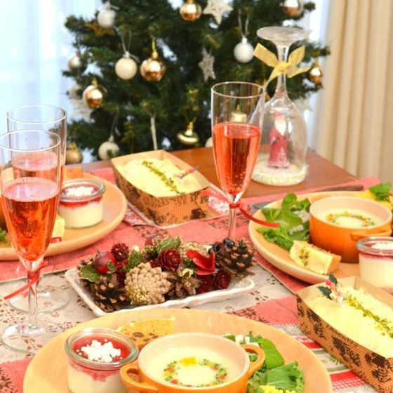 ヘルシー野菜料理とグルテンフリースイーツのクリスマスレッスン