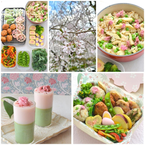 春野菜のヘルシーお花見弁当