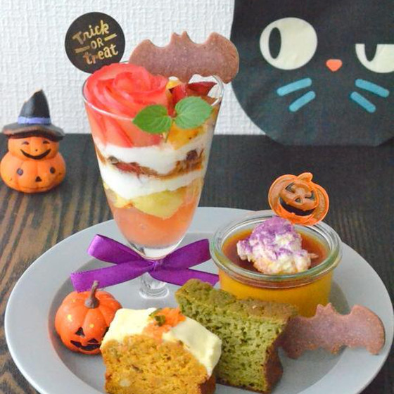 野菜ソムリエプロの野菜のグルテンフリースイーツ、ハロウィン編