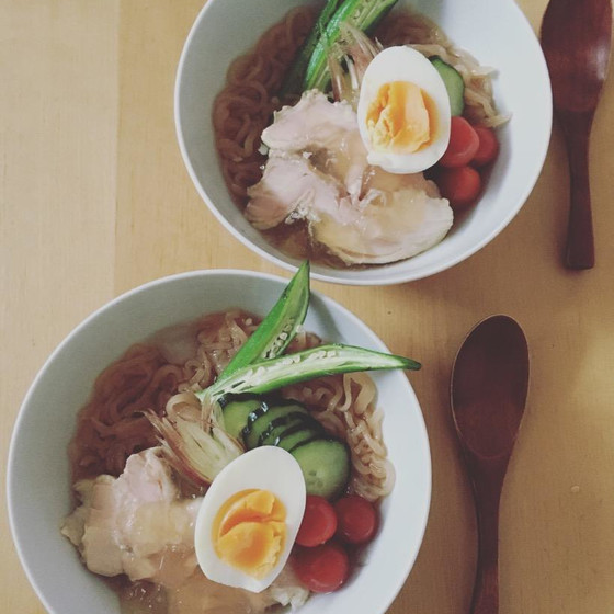 zoom料理教室　韓国！手打ち冷麺とヤンニョムチキン！