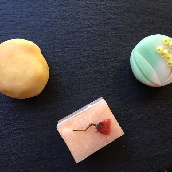 餡炊きと、3種類24個のお菓子を作る4時間のレッスンです。