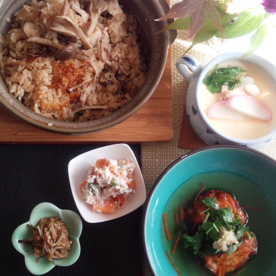 秋の味覚をたっぷり使った和食レッスン