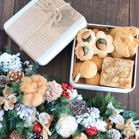 ＜オンライン＞米粉で作るクリスマスクッキー缶　グルテンフリー・乳製品、卵不使用・糀入りスィーツ