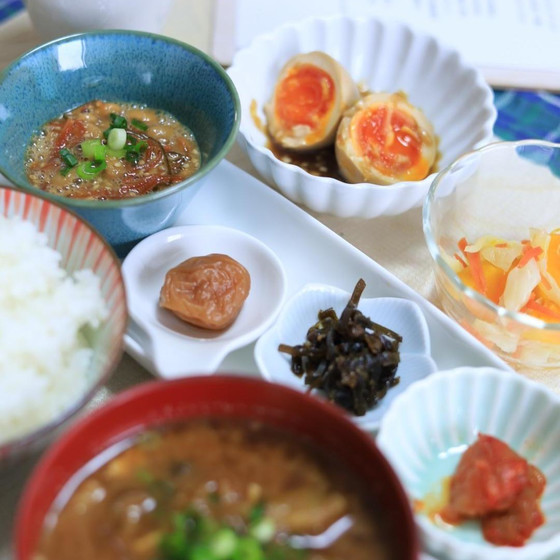 自家製ごはんのお供のランチ付き