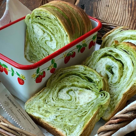 【録画配信付き】くるくる抹茶食パン
