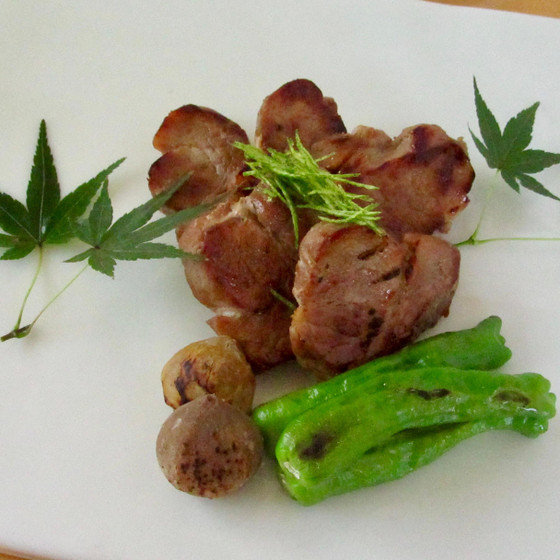 フライパンで焼く【豚ひれ肉の幽庵焼き】