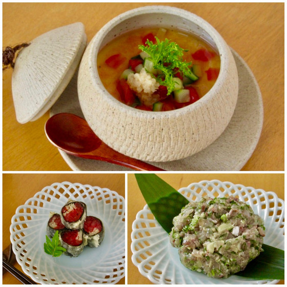夏の栄養補給　トマトを使って３品、レパートリーが増える家庭和食（デモンストレーション　オンラインレッスン）