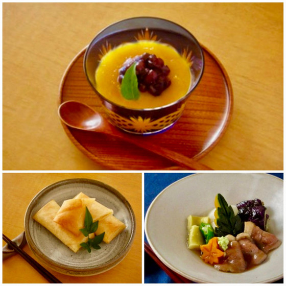 初秋の味覚　かぼちゃを使って３品レパートリーが増える家庭和食（デモンストレーション　オンラインレッスン）