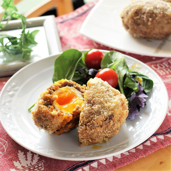 【大人】卵がソースに！スコッチエッグで秋ごはんレッスン