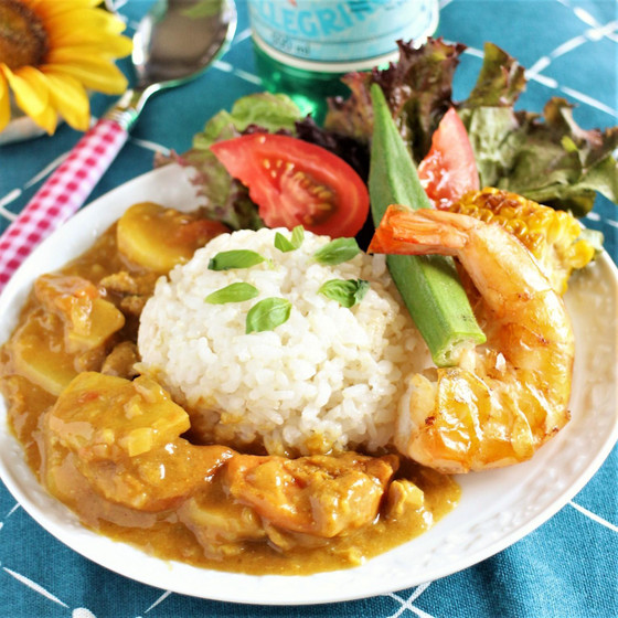 【キッズ】カレー粉で作るキッズカレープレート