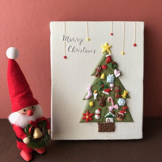 【11・12月】クリスマスツリーキャンバスアイシング
