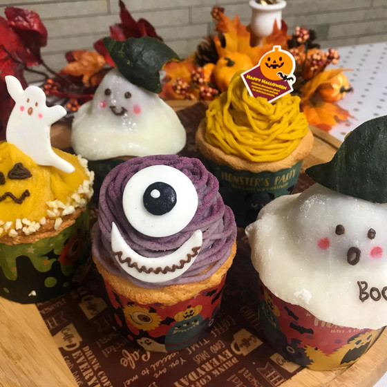 ハロウィンモンスターケーキ親子レッスン