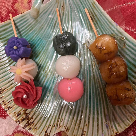 春休み親子レッスン　お花見団子