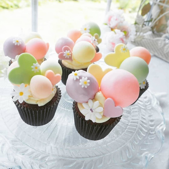 チョコバブルカップケーキ