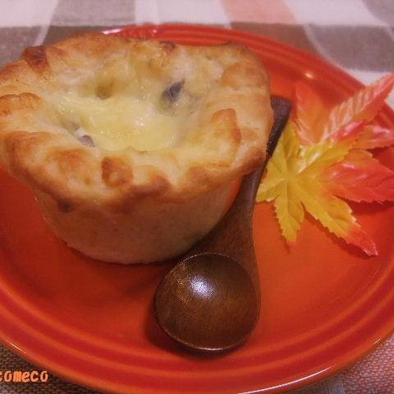 米粉deきのこシチューパン