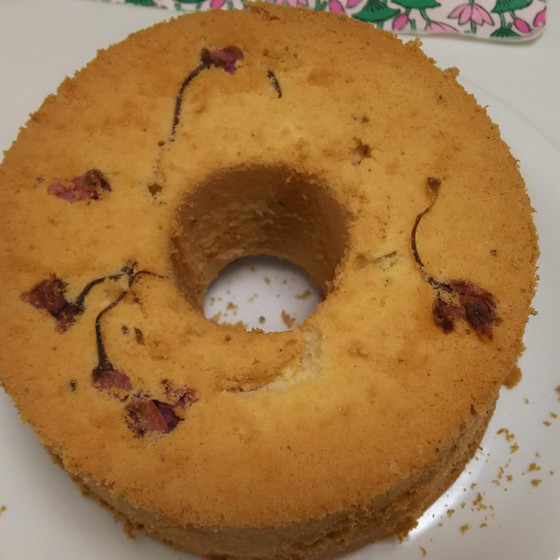 米粉deさくらシフォンケーキ