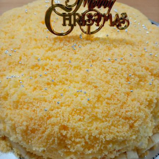 ミモザのクリスマスケーキ