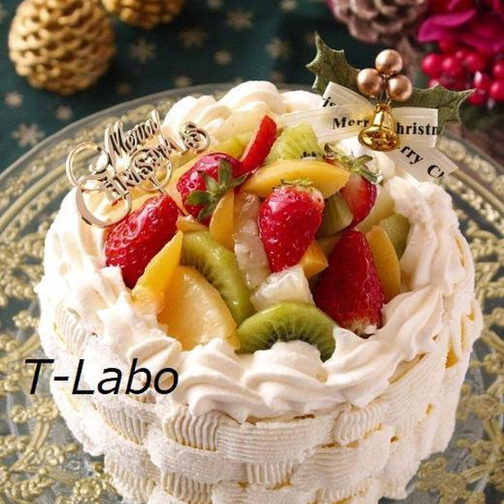豪華に！クリスマス・フルーツバスケット・ケーキを作ろー！