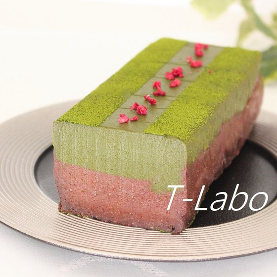 抹茶とチョコの2層テリーヌ