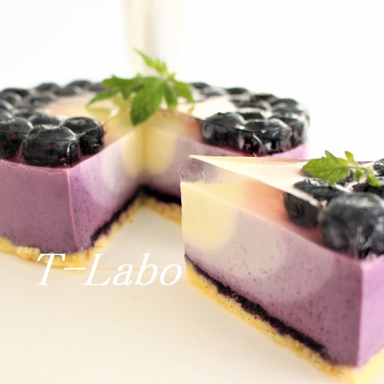 グラデーションが綺麗な「ブルーベリー・ケーキ」を作ろー！