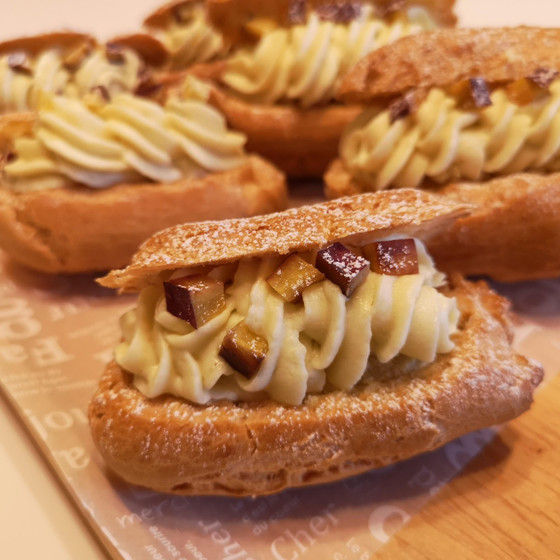 秋の味覚スイーツ～スイートポテトシュー～