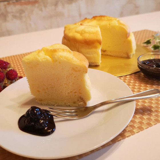 豆乳スフレチーズケーキ